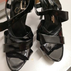 Jessica simpson strappy heels Black